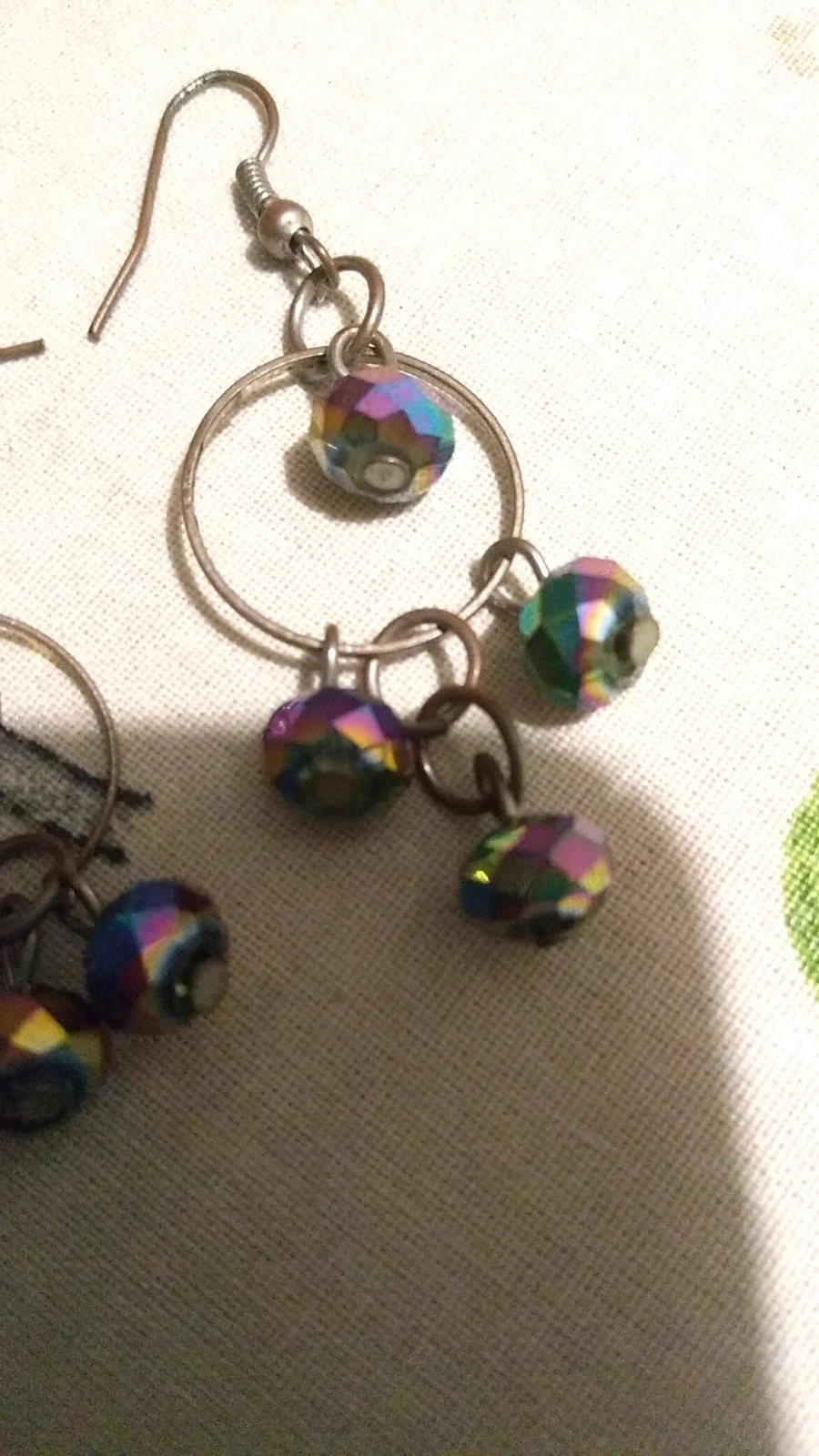 Holographic stainless steel earrings – photo 3